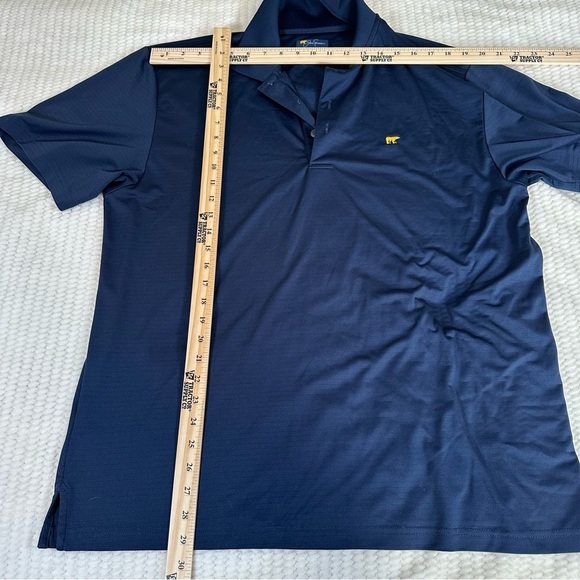 Jack Nicklaus Polo Mens XL Solid Navy Blue Performance Golden Bear Golf - Picture 7 of 9